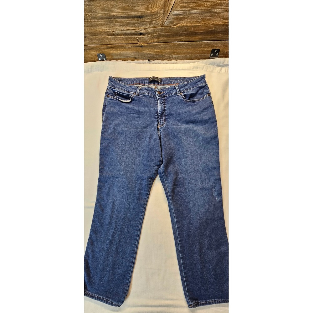 Lee Modern Series Mid Rise Straight Leg Jeans Blue 18 Short DD2-15L MDH26453